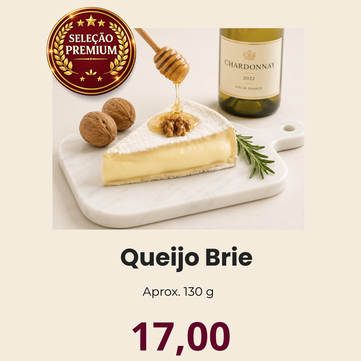 Queijo Tipo Brie Federicci Fracionado