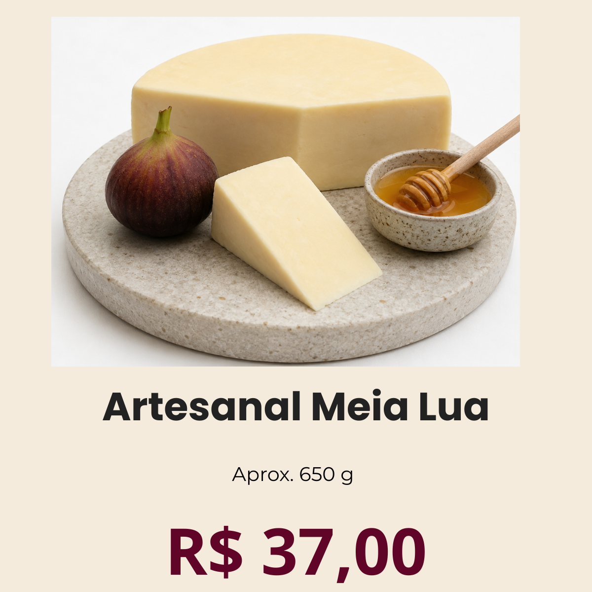 Queijo Artesanal Meia Lua Perobas