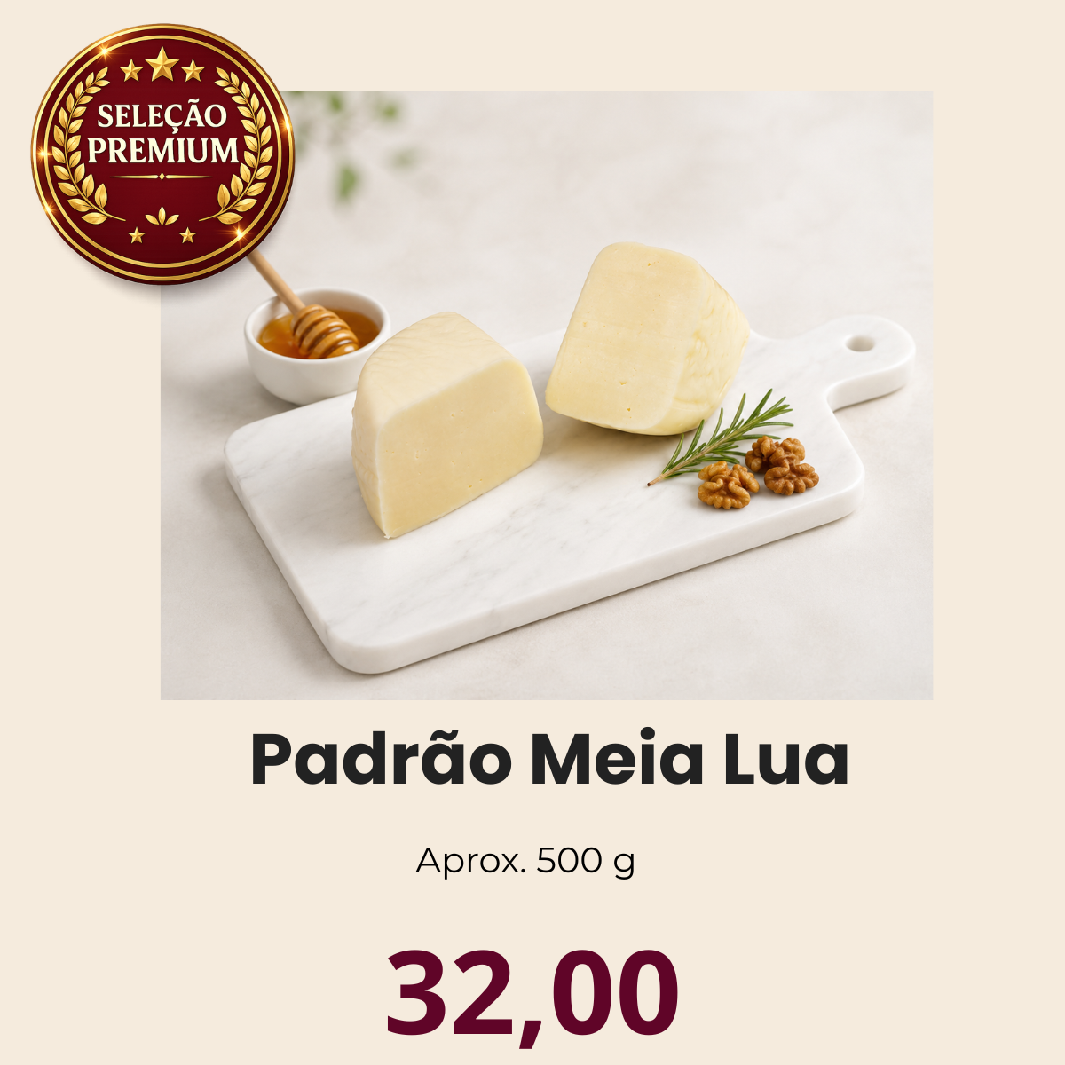 Queijo Minas Padrao Meia Lua Lactominas