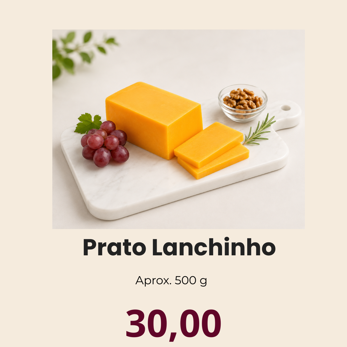 Queijo Prato Lanchinho Pinheirense